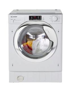 Candy Cbwm814Dc 8Kg Load, 1400 Spin Integrated Washing Machine - White